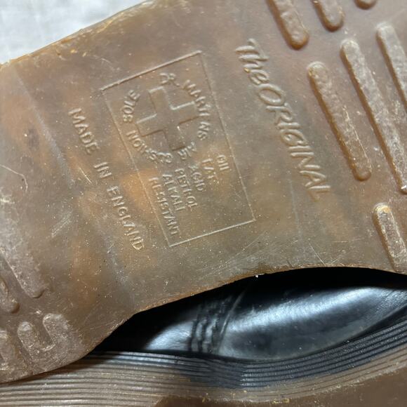 SOLD Black Leather Combat Boots Women’s 7 - Picture 6 of 8